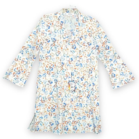 ROBERT GRAHAM BRENNA LEOPARD PRINTED SILK SHIRT DRESS M NWT RETAIL $398 - Picture 8 of 14